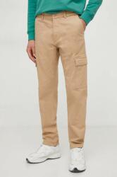 Pepe Jeans pantaloni barbati, culoarea bej, cu fason cargo PPYH-SPM079_80X