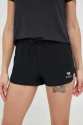 Roxy pantaloni scurți femei, culoarea negru, uni, medium waist ERJBS03165 PPYY-BID1I3_99X