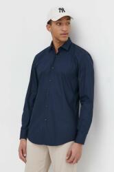 HUGO BOSS cămașă din bumbac bărbați, culoarea bleumarin, cu guler clasic, slim 50513932 PPYH-KDM0A6_59X