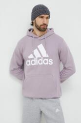 Adidas hanorac de bumbac bărbați, culoarea violet, cu glugă, cu imprimeu IS1353 PPYH-BLM09G_45X