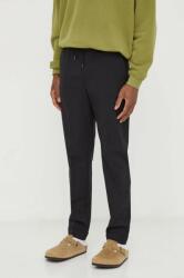The Kooples pantaloni de lana culoarea negru, mulata PPYH-SPM0C2_99X