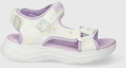 Skechers sandale copii GLIMMER KICKS SANDAL GLITTERY GLAM culoarea alb PPYH-OBG11F_00X