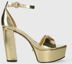 Guess sandale de piele SETON culoarea auriu FLPSET LEM03 PPYH-OBD01S_10Y