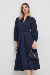 Ralph Lauren Lauren Ralph rochie culoarea bleumarin, maxi, evazați 250925450 PPYH-SUD05R_59X