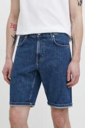 Karl Lagerfeld Jeans pantaloni scurti jeans barbati, culoarea albastru marin PPYH-SZM0PD_59J