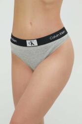 Calvin Klein Underwear tanga culoarea gri 000QF7221E PPYX-BID1R4_09X