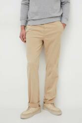 Benetton pantaloni barbati, culoarea bej, cu fason chinos PPYH-SJM081_80X
