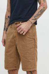 Superdry pantaloni scurti barbati, culoarea maro PPYH-SZM0G3_88X