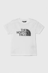 The North Face tricou copii EASY TEE culoarea alb, cu imprimeu PPYH-TSB0HW_00X