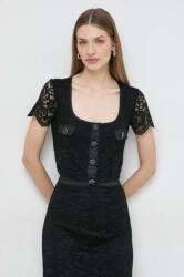 GUESS bluza femei, culoarea negru, cu imprimeu 9BYX-TSD1GL_99X