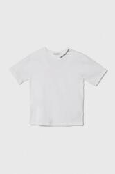Calvin Klein tricou copii culoarea alb, neted PPYH-TSB0KT_00X