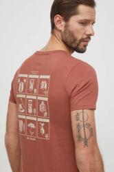 Columbia tricou din bumbac Rapid Ridge bărbați, culoarea roșu, cu imprimeu 1934824 PPYH-TSM1FG_92X
