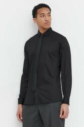 HUGO BOSS cămașă bărbați, culoarea negru, cu guler clasic, slim 50513945 PPYH-KDM0A7_99X