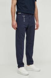 Paul&Shark pantaloni de bumbac culoarea albastru marin, drept PPYH-SPM01M_59X