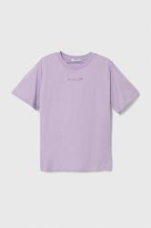 Pinko Up tricou din bumbac culoarea violet PPYH-TSG0FG_04X