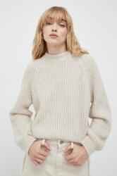 Samsøe Samsøe pulover din amestec de lana femei, culoarea bej, călduros PPYH-SWD01M_01X