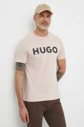 Hugo tricou din bumbac bărbați, culoarea roz, cu imprimeu 50513309 PPYH-TSM0U1_03X