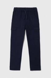 Benetton pantaloni copii culoarea albastru marin, neted PPYH-SPB03H_59X