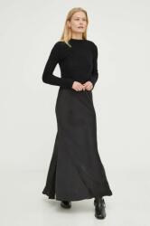 AllSaints rochie si pulover din lana culoarea negru, maxi, drept PPYH-SUD1WD_99X