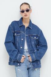 Karl Lagerfeld Jeans geaca jeans femei, de tranzitie, oversize PPYH-KUD081_55J