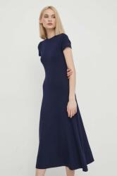 Ralph Lauren rochie culoarea bleumarin, midi, drept 211911773 PPYX-SUD241_59X