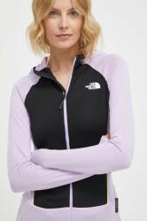 The North Face geaca femei, culoarea violet, cu glugă, modelator PPYH-KUD0TO_04X