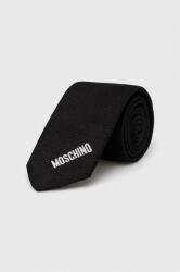 Moschino cravata de matase culoarea negru PPYH-AKM021_99F