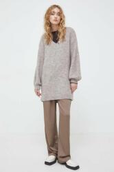 Bruuns Bazaar pulover din amestec de lana femei, culoarea bej, călduros PPYH-SWD015_08X
