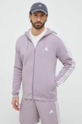 Adidas bluză bărbați, culoarea violet, cu glugă, cu imprimeu IS0009 PPYH-BLM099_45X