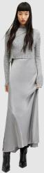 AllSaints rochie si pulover din lana culoarea argintiu, maxi, drept PPYH-SUD1WD_SLV