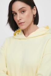 Calvin Klein bluză femei, culoarea galben, cu glugă, uni K20K206631 PPYH-BLD0L7_11X
