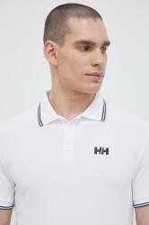 Helly Hansen tricou polo barbati, culoarea alb, neted PPYX-POM0AR_00X