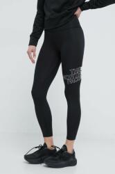 The North Face leggins sport Flex femei, culoarea negru, neted PPYH-LGD09T_99X
