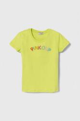 Pinko Up tricou de bumbac pentru copii culoarea verde PPYH-TSG0FB_71X