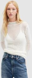 AllSaints pulover AVRIL femei, culoarea alb, cu turtleneck PPYH-SWD0M8_00A