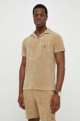Ralph Lauren tricou bărbați, culoarea bej, uni 710901044 PPYX-POM056_80X