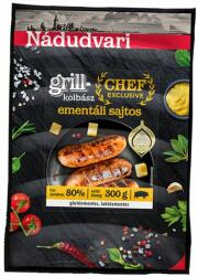 Nádudvari Chef Exclusive ementáli sajtos sertés grillkolbász 300 g