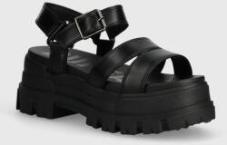 Buffalo sandale Aspha Ts Sandal femei, culoarea negru, cu platforma, 1602188. BLK PPYH-OBD2GH_99X