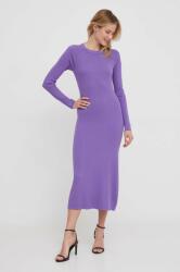 Sisley rochie culoarea violet, maxi, evazati PPYH-SUD1EA_45X