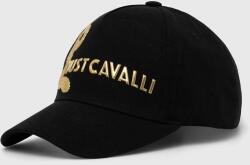 Just Cavalli șapcă de baseball din bumbac culoarea negru, cu imprimeu PPYH-CAM02B_99X