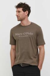 Marc O'Polo tricou din bumbac barbati, culoarea maro, cu imprimeu PPYH-TSM16H_88X