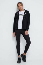 DKNY bluza femei, culoarea negru, cu glugă, cu imprimeu PPYH-BLD046_99X