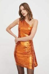 Silvian Heach rochie culoarea portocaliu, mini, drept MPYH-SUD01G_22X