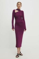 ANSWEAR rochie culoarea violet, maxi, mulata BBYH-SUD06A_45X