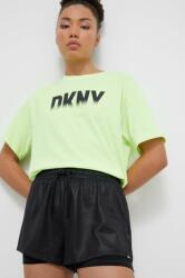 DKNY pantaloni scurti femei, culoarea negru, modelator, high waist PPYH-SZD009_99X