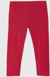Benetton pantaloni copii culoarea roz, neted PPYH-SPG01P_43X