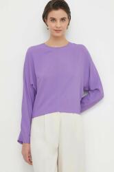 Sisley bluza femei, culoarea violet, neted PPYH-BUD066_45X