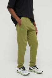 American Vintage pantaloni de trening culoarea verde, neted PPYH-SPM0DF_71X