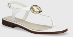 Guess sandale de piele MIRY femei, culoarea alb, FLJMIR LEA03 PPYH-OBD351_00X