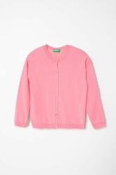 Benetton cardigan copii culoarea roz, light PPYX-SWG010_30A